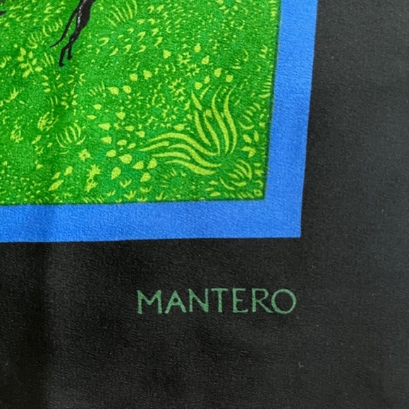 Mantero - Vintage "Caccia Notturna" Silk Scarf - Picture 2 of 5